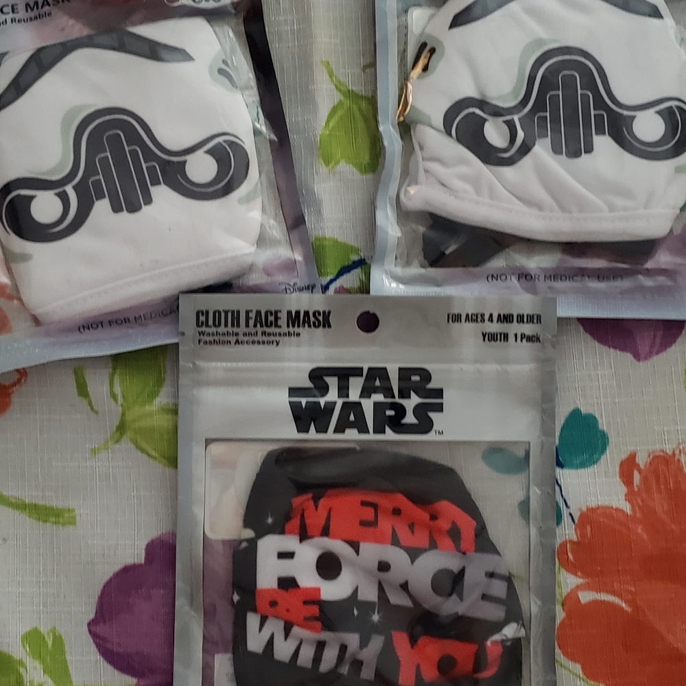 Kids Star Wars face coverings
